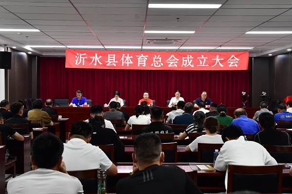 沂水县体育总会成立(图1)